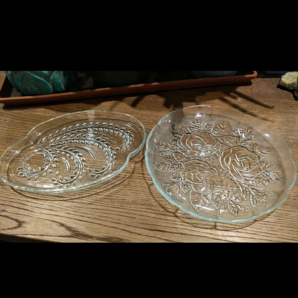 Vintage Luncheon Plate and Serving Platter